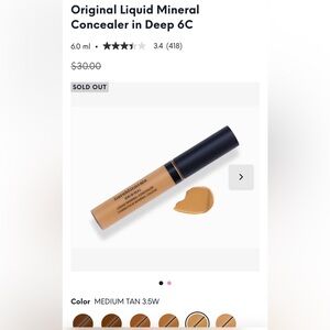bareMinerals Original Liquid Mineral Concealer - Medium Tan 3.5W